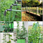 YIDIE Sturdy Metal Garden Plant Stakes 4 Ft Plastic Coated Steel Plant Sticks,Pack of 25