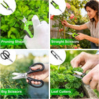 YBRUZRUB 20-Piece Bonsai Tool Kit, Gardening Tools Set with Pruning Shears
