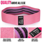 WALITO Resistance Bands for Legs and Butt, Fabric Exercise Loop Bands Yoga, Pilates, Rehab, Fitness and Home Workout, Strength Band for Booty
