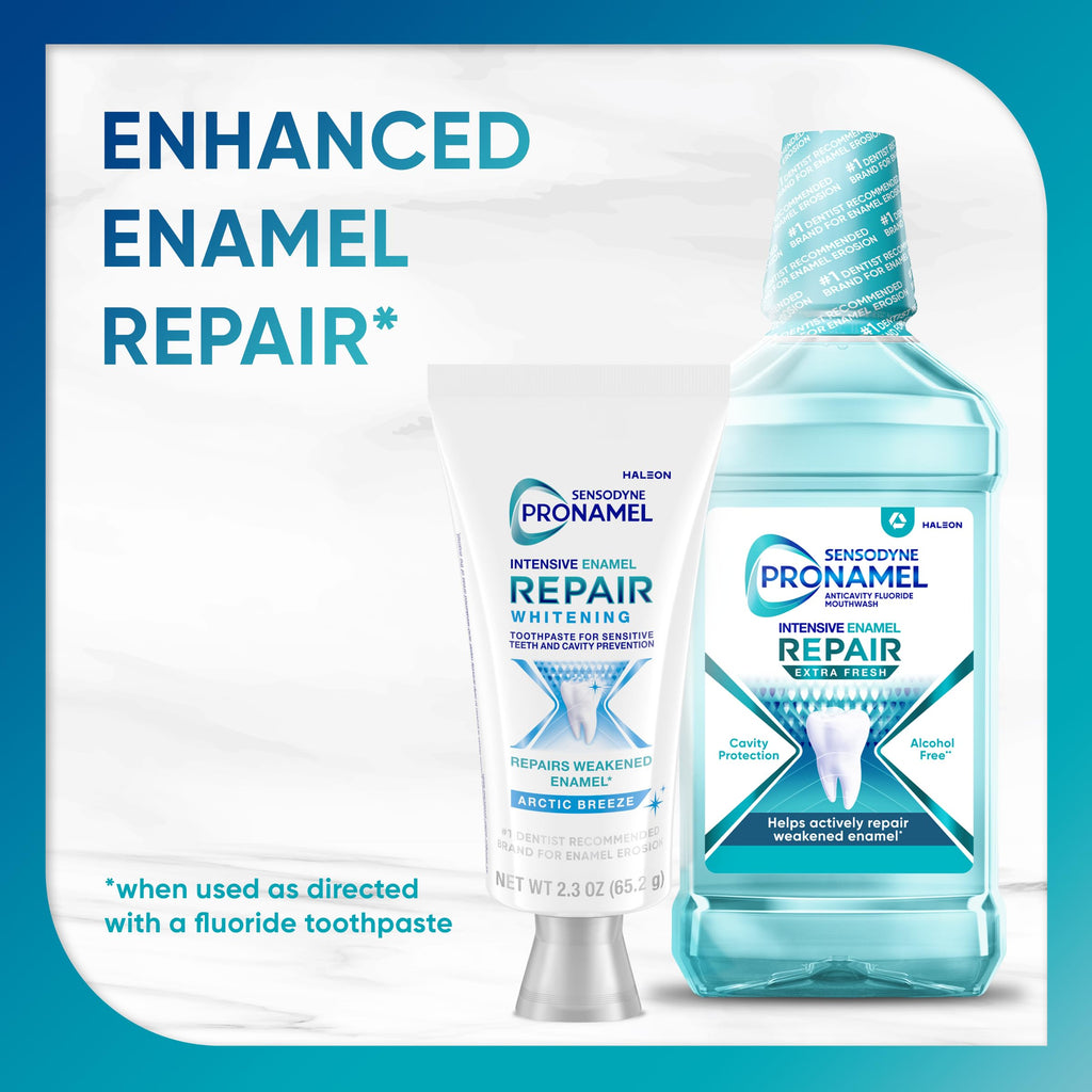 Sensodyne Pronamel Intensive Enamel Repair Toothpaste for Sensitive Teeth and Cavity Protection, Whitening Toothpaste to Strengthen Enamel, Arctic Breeze - 2.3 Ounces