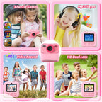 Kids Instant Digital Cameras for Boys and Girls, 1080P HD Dual-Lens Selfie Digital Camera with Print Paper & TF Card, Christmas Birthday Gifts Toys for Toddler and Teenagers Age 3-16 Years Old