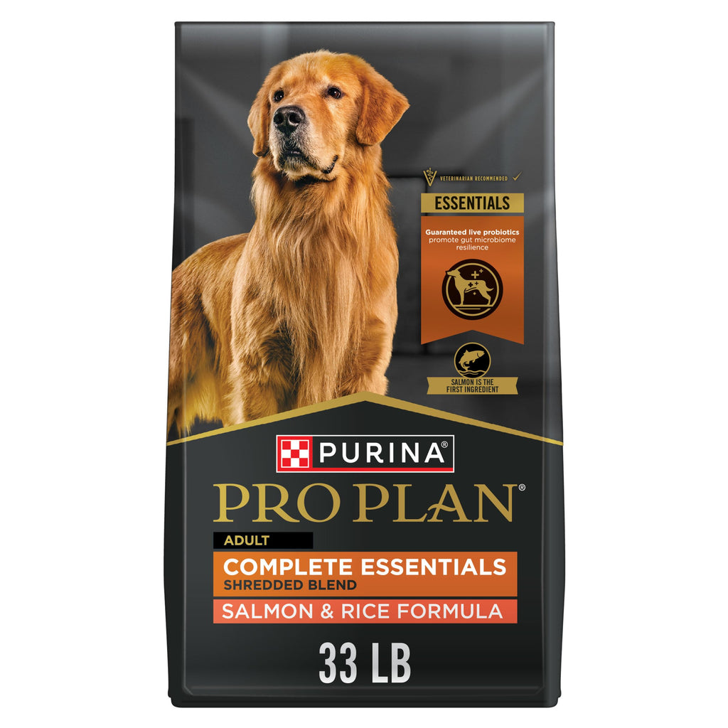 Purina Pro Plan Complete Essentials Salmon & Rice Dry Dog Food, 33 lb Bag