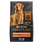 Purina Pro Plan Complete Essentials Salmon & Rice Dry Dog Food, 33 lb Bag