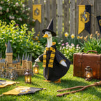 Tmovjxv 4 Pcs Halloween Wizard Porch Goose Outfit, Lawn Porch Goose Clothes