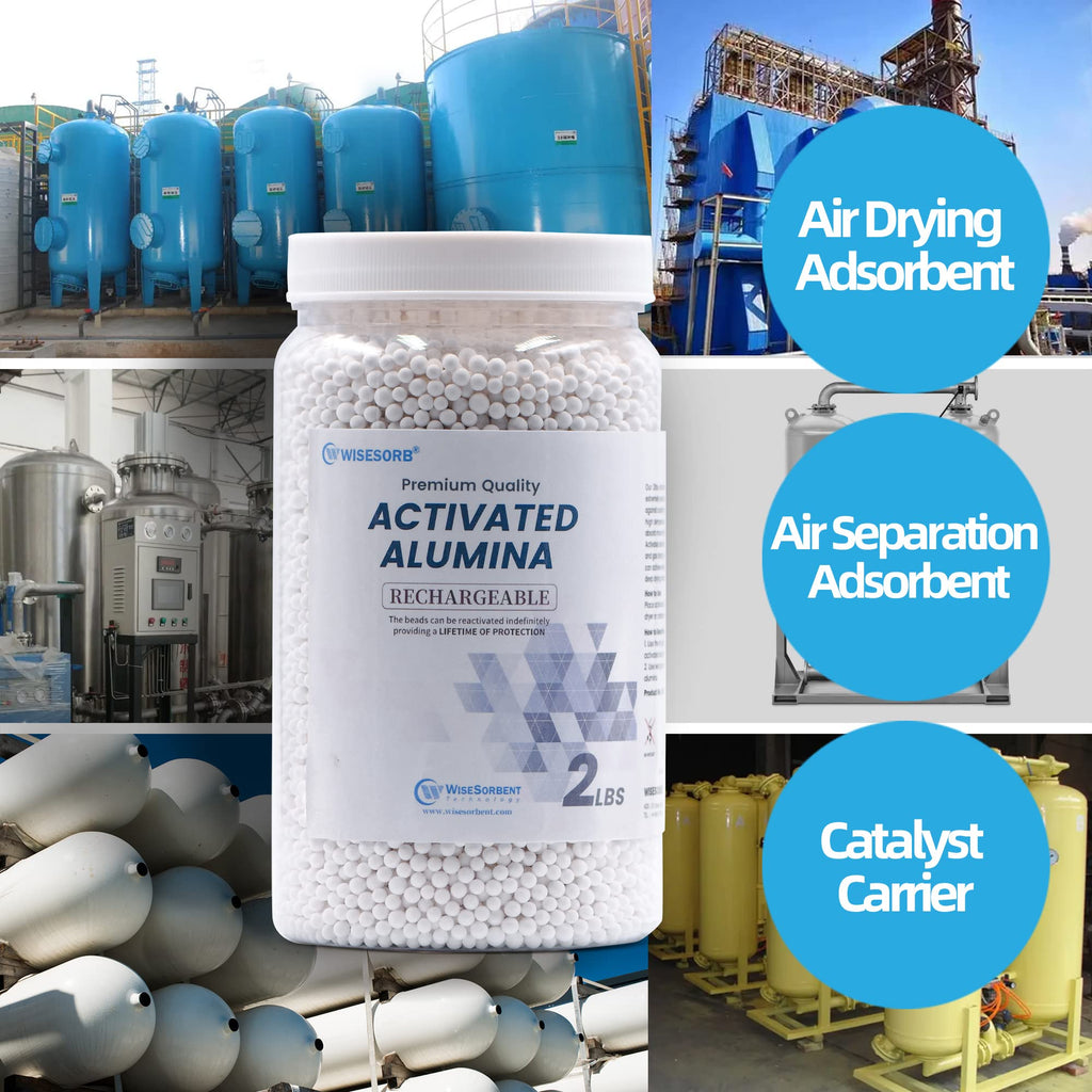 Wisesorb 12 LBS Activated Alumina, Alumina Desiccant Great for Filament Drying, Reusable Dessicant Dehumidifiers Desiccant Moisture Absorber Prevent Wet Filament