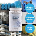Wisesorb 12 LBS Activated Alumina, Alumina Desiccant Great for Filament Drying, Reusable Dessicant Dehumidifiers Desiccant Moisture Absorber Prevent Wet Filament