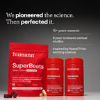 HumanN SuperBeets Beet Root Powder - Non-GMO Beetroot Superfood - Nitric Oxide Supplement for Heart Health, Circulation & Blood Pressure Support - Black Cherry, 30 Servings