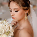 Sanfenly Gold Clip On Earrings Women Dangle, Large Long Dangling Non Pierced Earrings Elegant Formal Big Bling Rhinestone Crystal Simulated Diamond Clip Earrings for Women Non Pierced Ears