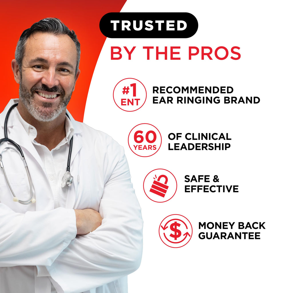 Lipo Flavonoid Ear Ringing - Doctor-Recommended for Ringing Ears – Clinically Proven Lemon Bioflavonoid Complex with Vitamins C, B1, B2, B6, B12, & Calcium - 100 Caplets