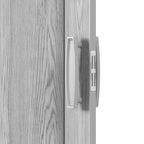 Techni Home Studio Series 32" W x 80" H PVC Foldable Accordion Door, Trimmable, Flexible Single Layer Panels, Grey