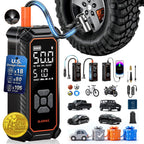 OlarHike Tire Inflator Portable Air Compressor, Lightning-Fast Inflation, Dual Power - 6000mAh & 12V DC, Cordless Air Pump for Car Tires, Bikes, Motorcycle, Balls with LED & Digital Pressure Gauge