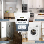 Harris Borax Powder Hard Water Laundry Booster and Powerful Multi-Purpose Cleaner, 1.5lb (Unscented)