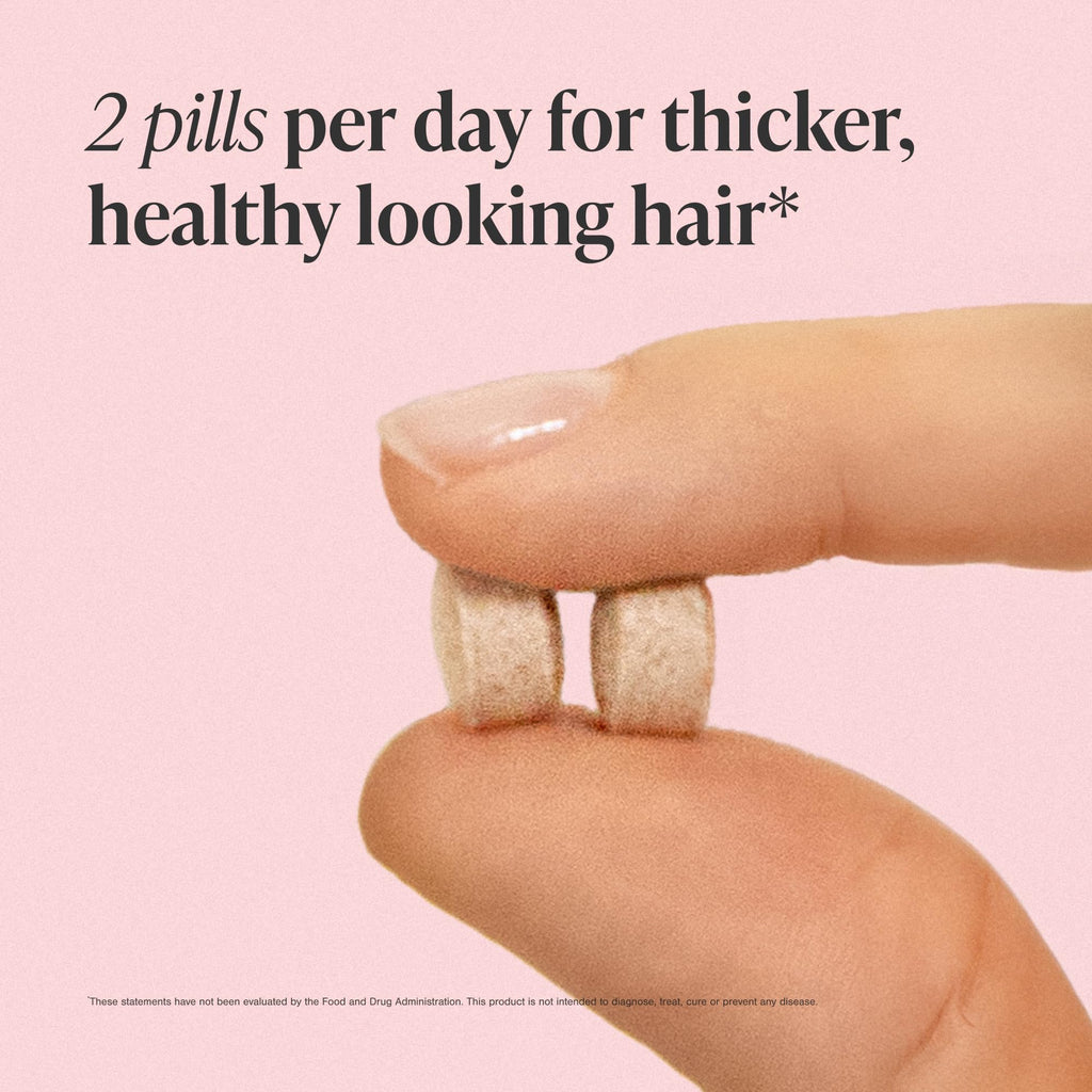 Viviscal Hair Growth Supplements for Women, Thicker Fuller Hair Support for Thinning Hair and Hair Loss, with Biotin and Marine Collagen, Drug-Free, 180 Tablets, 90-Day Supply