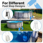Goovilla Pool Ladder Weights Universal | 2 Pack 20L 500D PVC Waterproof Tear-Resistance Sand Bags for Above Ground Pools Steps | Easy to Fill and Seal with Strong Handle and 4 Straps (Sky Blue)