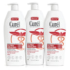 Curel Ultra Healing Intensive Fragrance-Free Lotion For Extra-Dry Skin, Dermatologist Recommended, Ideal for Sensitive Skin, Cruelty Free, Paraben Free, 13 Oz, Pack of 3