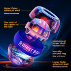 JIN BD Wrist Trainer Ball Auto-Start Strengthener Gyroscopic Forearm Exerciser Gyro for Strengthen Arms, Fingers, Bones and Muscles with LED Light���Blue