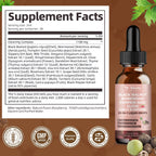 Totaria 20 in 1 Black Walnut Wormwood Tincture - Clove,Pumpkin Seed,Garlic,Oregano,Berberine - Gentle Gut Cleanse & Digestive Health - Alcohol-Free,Gut-Friendly -Raspberry Flavor - 2FL