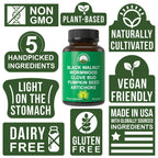 Wormwood Black Walnut Clove Cleanse for Humans. Elimination Detox + Intestinal Support Capsules Supplement for Adults and Kids. Pills with Artichoke and Pumpkin Seed for Additional Benefits
