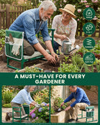 Saker 2026 Upgraded Garden Kneeler and Seat with 500LB Frame & Soft Pad