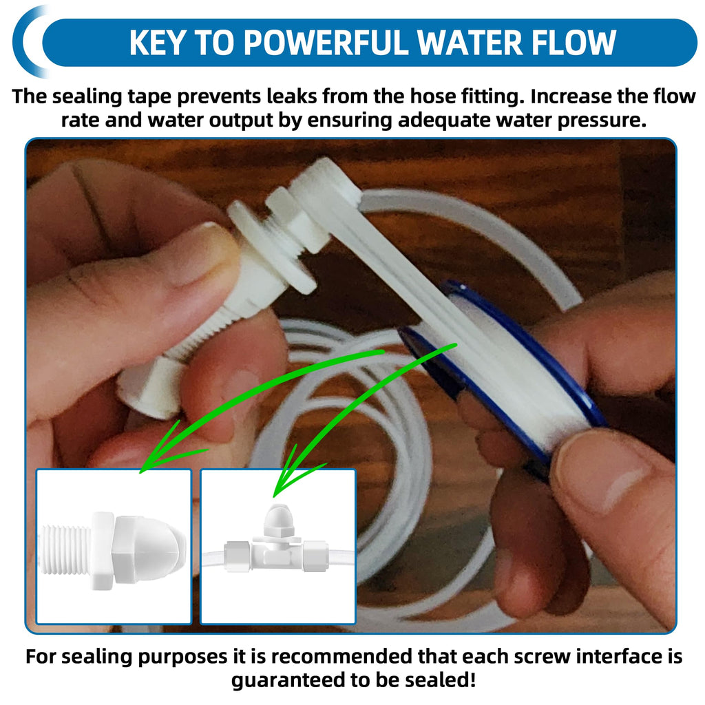 Calvana Pool Slide Water Sprayer Kit 2 Water Spray Nozzles and 1 Water Hose Connector - Elevate Your Splash Experience with Customizable Fun