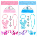 DISHIO Girls Princess Dress Up Shoes and Jewelry Boutique