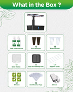 Hydroponics Growing System Kits,Smart Indoor Herb Garden with 24W LED Grow Light Planting Height Adjustablewith,12 Pods Plant Germination Kit,with Quiet Pump, Ideal Gift for All Ages