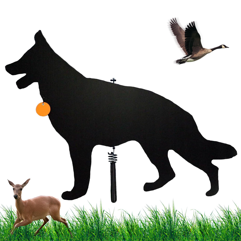 Watch Dog Goose Patrol Lone Dog Decoy – Corrugated Plastic Predator Deterrent for Geese, Deer, Seagulls, Rabbits | Humane Outdoor Pest Repellent | Visual Scare Device | Made in USA