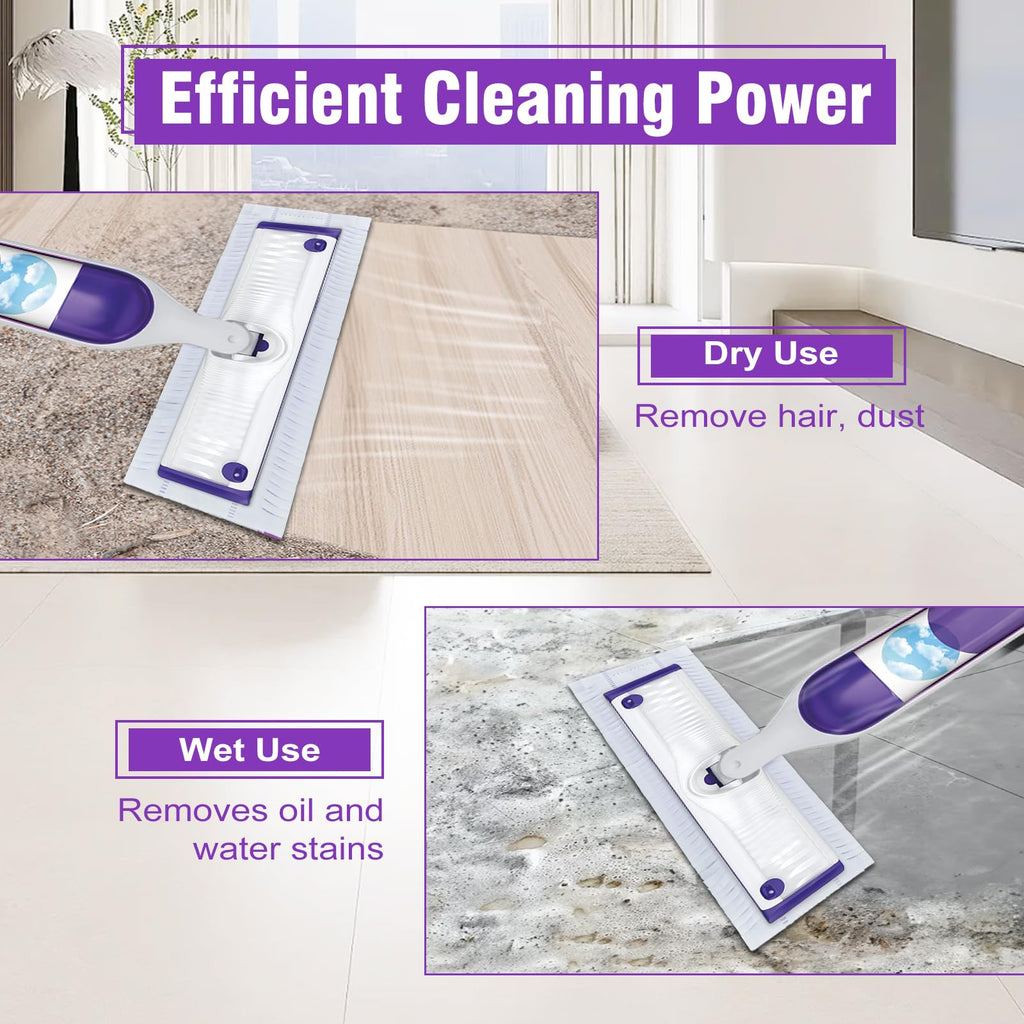 25 Pack Power Mop Refill Pads for Swiffer Power Mop, Disposable Spray Wet Pads Refill for Swiffer PowerMop Multi-Surface Mopping Pad,Mop Head Replacement for Floor Cleaning