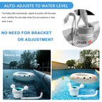 JJ JIANJIN Above Ground Pool Skimmer,No Installation Required, no Adjustable Bracket Required,Comes with 10 Filter Socks, Special Note: The Pool Pump Flow Rate Must not Exceed 1100 GPH(Turquoise)