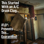 iFLO® Smart A/C Drain Line and Drain Pan Cleaner for HVAC System, Clog-Free, Easy Installation & App-Controlled Air Conditioner Maintenance, Includes 36oz Cleaner Cartridge Concentrate, 6 Month Supply