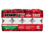 Brawny Tear-A-Square 3-Ply Paper Towels, 8 Triple Rolls = 24 Regular Rolls