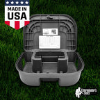Exterminators Choice Compact Mouse Bait Station - Heavy-Duty Outdoor Rat Bait Box - Lockable Design with Key - Versatile Indoor & Outdoor Use - Pack of 12, Black, 4.75in x 3.5in x 1.25in