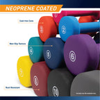 Marcy Neoprene Dumbbell, Single Piece, 3-lb, Strawberry