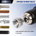 PLATINUMEDGE Deburring External Chamfer Tool with 3 Tungsten Carbide Blades,Quick Release 1/4" Hex Shank, Fits 1/8"-3/4" (3-19mm) – Repair Damaged Bolts, Screws, Threaded Rods & Pipe