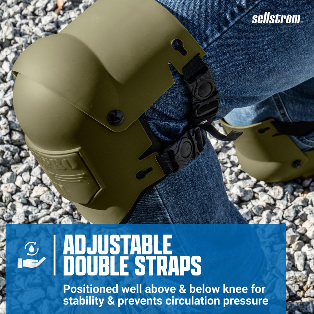 Sellstrom Ultra Flex III KneePro Professional Knee Pads for Men & Women with Triple-Layer Foam Cushioning, Heavy Duty Outer Shell, Speed Clips - for Construction Work, Gardening, Roofing, Flooring