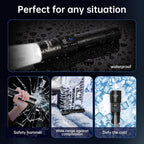 TrixHub Rechargeable Flashlights 2 Pack, Super Bright High Lumens Flash Light, 5 Modes Zoomable Linternas with LCD Digital Display, Powerful Handheld LED Flashlights for Home Emergencies Camping