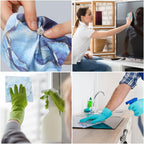 Copkim 24 Pcs Marble Eyeglasses Cleaning Cloths Microfiber Lens Cleaning Cloths Soft Reusable Glasses Tools for Eyeglasses Camera Lens Cell Phone Screen Glasses 6 x 6 Inches