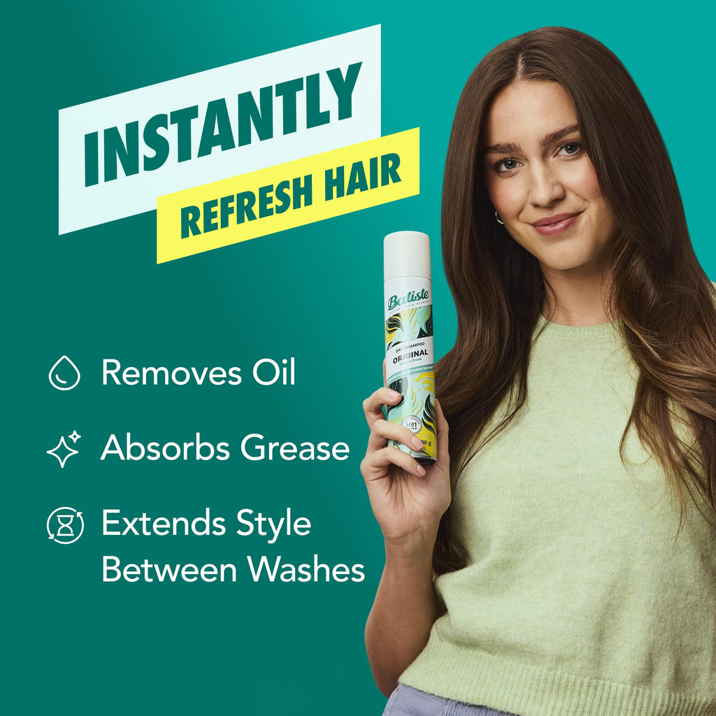 Batiste Original Dry Shampoo, Waterless Shampoo, 3.81oz 3 pack