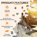 Masseruon Puzzles for Adults 1000 Pieces-Sunset Canyon Round Hard Puzzle