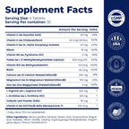 BONE SCIENCE Primeheight Bone & Growth Support with Calcium, Vitamin D3, K2, Magnesium, Zinc - Nutrient-Based Vegan Immune Formula, Non-GMO, 120 Tablets