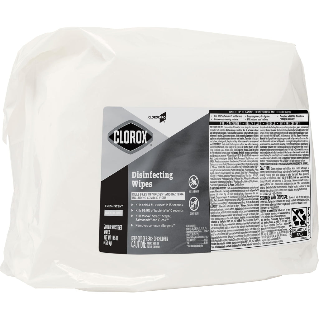 CloroxPro Clorox Disinfecting Wipes, Fresh Scent, 700 Count (Pack of 2)