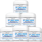 Ebanel Urea Cream 40% plus Salicylic Acid 2%, Foot Cream for Dry Cracked Heels Feet Knees Elbows Hands, Foot Dead Skin Cuticle Callus Remover Toenail Softener, Keratolytic Skin Barrier Repair, 6-Pack
