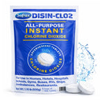 DISIN-CLO2 Multi-Purpose Instant Chlorine Dioxide Tablets – Fast-Acting Cleaning & Deodorizing Tablets for Home, Kitchen & Travel – Freshness Booster for Surfaces, Water Containers & Everyday Use