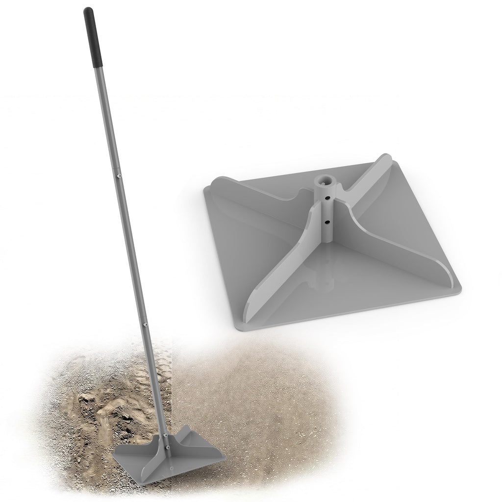 ARPEAK 10"×10" Steel Hand Tamper, 48" Adjustable Handle Manual Soil Compactor & Dirt Tamper Tool for Landscaping, Yard, Gravel, Asphalt, Driveway, Garden, Ground Leveling