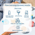 Morning Recovery DHM Electrolyte, Milk Thistle Drink Proprietary Formulation to Hydrate While Drinking, Non GMO, Vegan, Gluten-Free, Orange Mango, Pack of 6