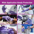 MedPride Powder-Free Nitrile Exam Gloves, Iris Blue, Medium, Box/100