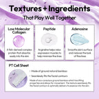 LAPCOS Collagen Sheet Mask, Firming Daily Face Mask with Collagen Peptides for Anti-Aging, Helps to Minimize Wrinkles, Restores Skin Elasticity & Firmness, Hydrating, Korean Beauty, 5-Pack