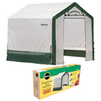 Miracle-Gro 6' x 6' x 6' Outdoor Mini Walk-in Greenhouse Plant Tent, All-Season Small Walk-in Plant Growth Accelerator with UV-Treated Fabric Cover and Zippered Panels, Clear