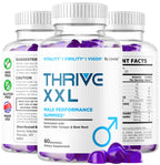 Thrive XXL Gummies - Official ThriveXXL Supplement Support Gummys for Men, ThriveXXLGummies All Natural - Maximum Strength, Advanced Formula for Health & Wellness, 60 Gummies for 1 Month