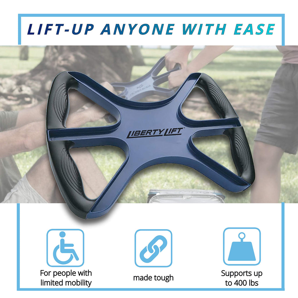 Liberty Lift 15" Standing Aid and Handicap Bar with No-Slip Grip Handles 400 Lbs Weight Capacity, Portable Mobility Medical Support for Elderly Senior Patients As Seen On TV